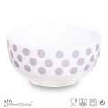 13cm Nouveau Bone China Bowl Simple Color Decal